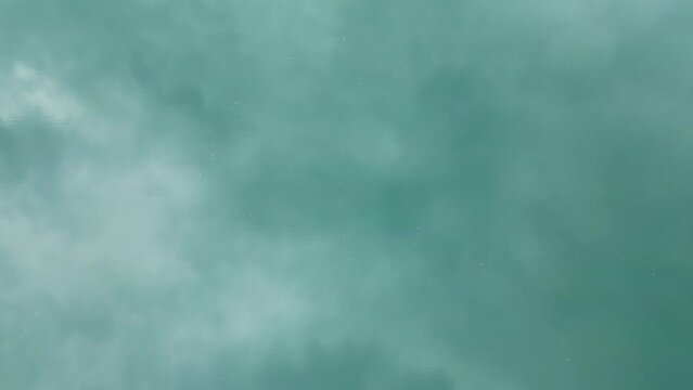 Above the river, drone shot