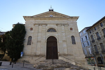 L'église Saint Orens, de style néo-classique, vue de l'extérieur, ville de Auch, département du Gers, France