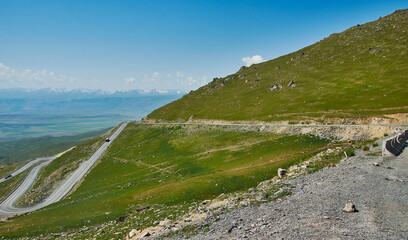Suusamyr Valley . Kyrgyzstan.
