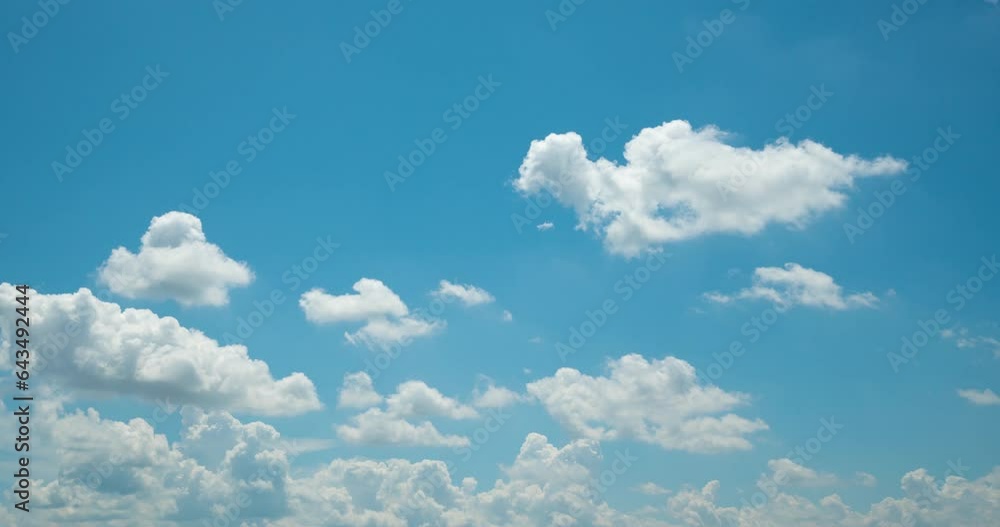 Wall mural high quality time lapse video blue sky cloud video time lapse movie process by raw images sky cloud 