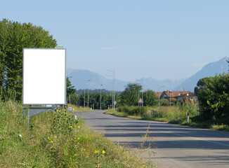 an empty billboard