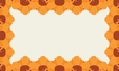 beautiful flower and floral ornament background with copy space
