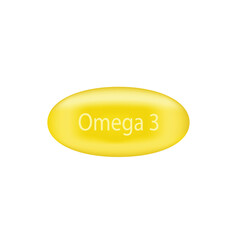 omega 3 vitamin healthy complecs illustartion eps 10 