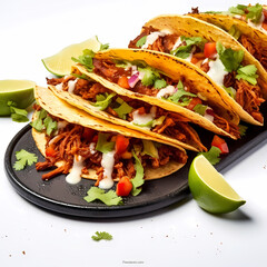 Tacos isolated Generative AI