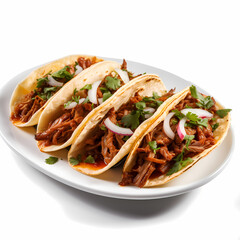 Tacos isolated Generative AI