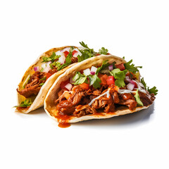 Tacos isolated Generative AI