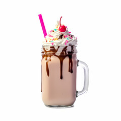 Milkshake isolated Generative AI