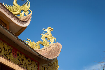 Fototapeta na wymiar Vietnamese traditional temple, Vietnam travel