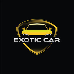 exotic car logo template, perfect for automotive companies