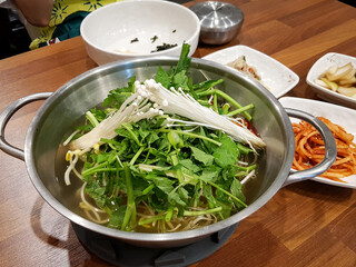  puffer fish stew in a pot