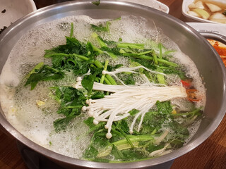  puffer fish stew in a pot