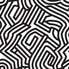 Abstract Maze Pattern
