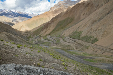 Trekking from Lingshed Sumdo, Zanskar Range, Ladakh, Jammu & Kashmir, India