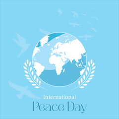 International Peace Day concept. Illustration concept present peace world.