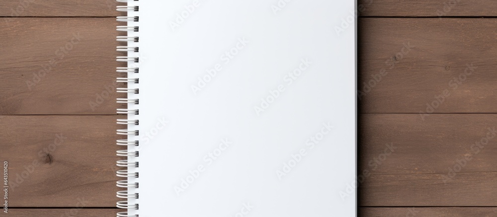 Poster empty spiral notebook