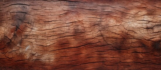 Close up of a rare hardwood tree in the tropics showing the bark pattern and cracks with empty...