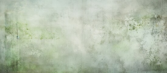 Fototapeta na wymiar Wall background or texture with a pale green grungy appearance