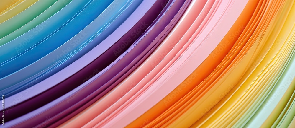Poster Corrugated paper with colored background Soft blur effect Space for text
