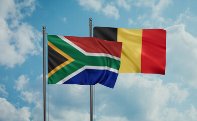 Belgium and South Africa flag