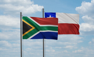 Chile and South Africa flag