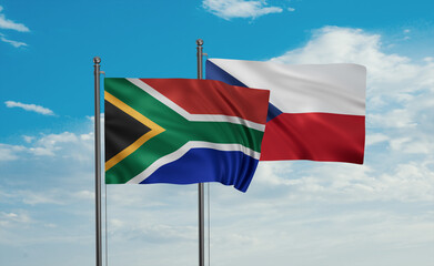 Czech Republic and South Africa flag