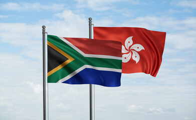 Hong Kong and South Africa flag