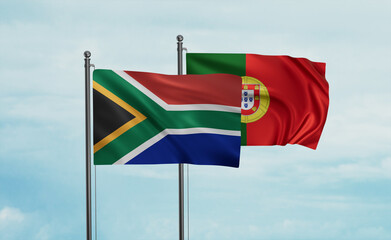 Portugal and South Africa flag
