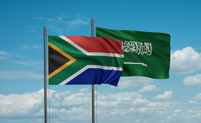South Africa flags