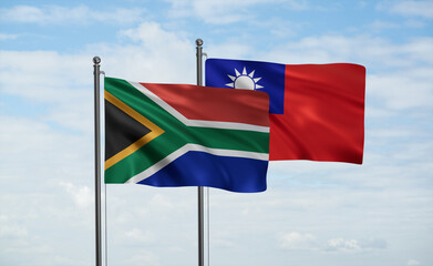Taiwan and South Africa flag