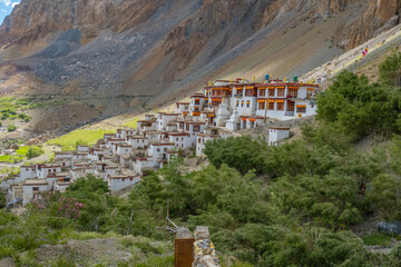 View of the monastery at Lingshed, Ladakh, India