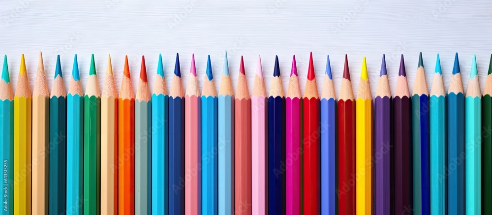 Poster Abstract background with negative space or copy space using coloring pencils