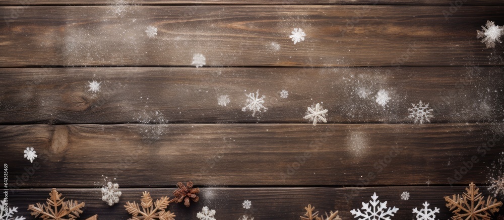 Poster christmas background with rustic style