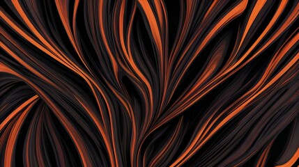 black background with abstract orange lines