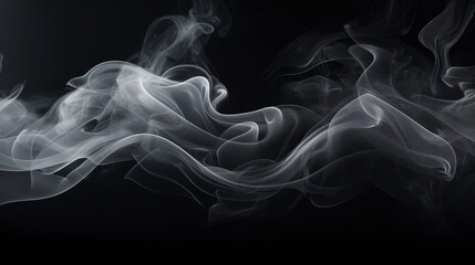 Abstract swirls of smoke forming mesmerizing patterns