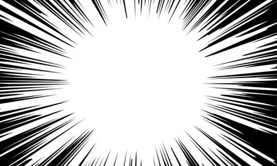 漫画やアイテムの強調に使える集中線の背景素材