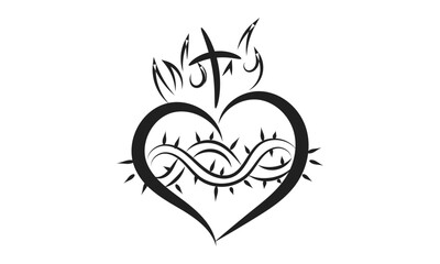 Christian faith, Christian Design for print or use as poster, card, flyer or T Shirt