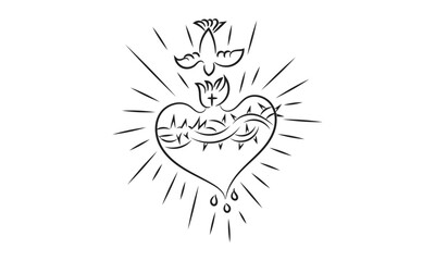 Christian faith, Christian Design for print or use as poster, card, flyer or T Shirt