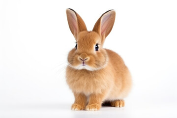 Cute Bunny On White Background
