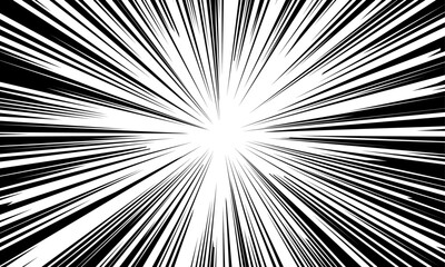 漫画やアイテムの強調に使える集中線の背景素材