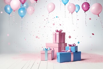 Gender Reveal blue and pink gifts