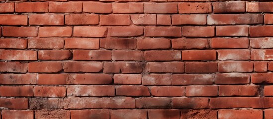 Obraz premium Panorama of a brick wall ideal for banners or graffiti