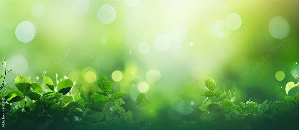 Canvas Prints blurred green bokeh foliage background representing freshness and abstractness