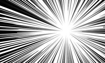 漫画やアイテムの強調に使える集中線の背景素材