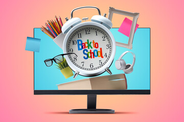 Back to school concept and school supplies