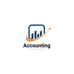 Accounting logo art design vector template for company.