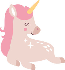 Baby Unicorn Sleeping