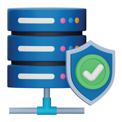 Hosting 3d rendering isometric icon.