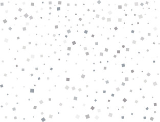 Silver Squares Glittering Christmas Lights Falling Confetti