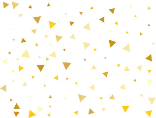 Gold Triangular Confetti