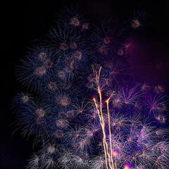 fireworks on the Kumano